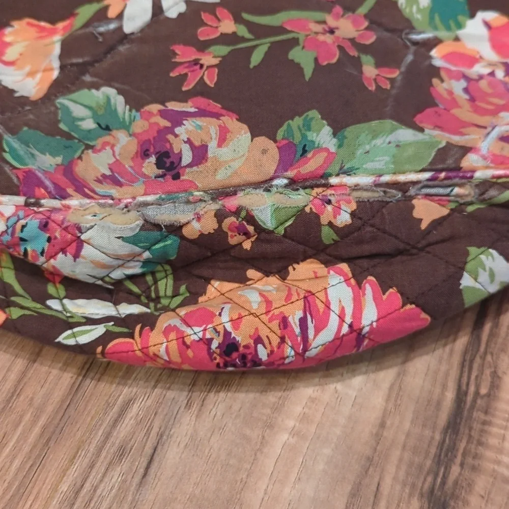Vera Bradley Floral backpack. Pink and brown floral backpack. - Picture 6 of 11